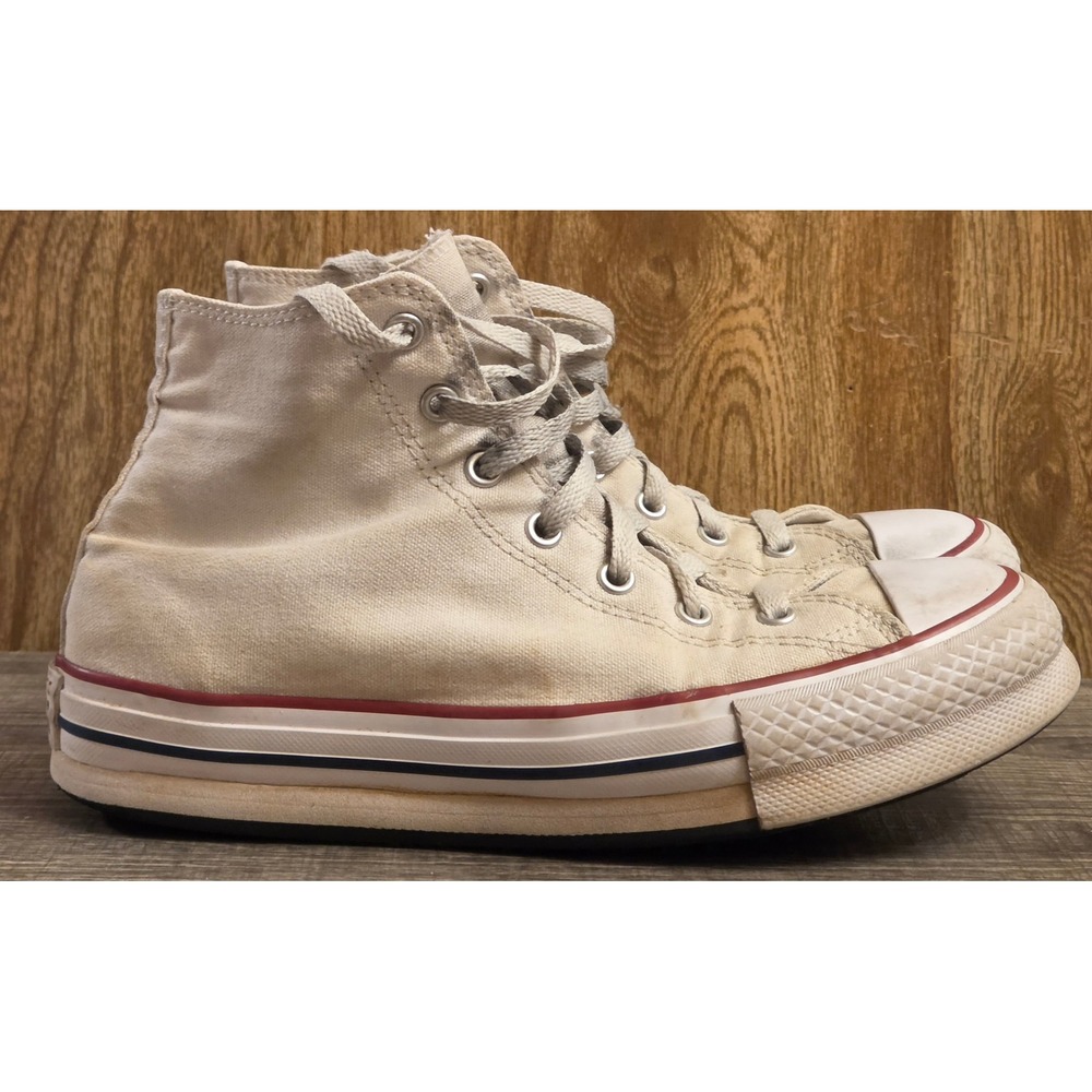 Converse Allstar High Top Platform Sneakers Youth Size 5.5 White